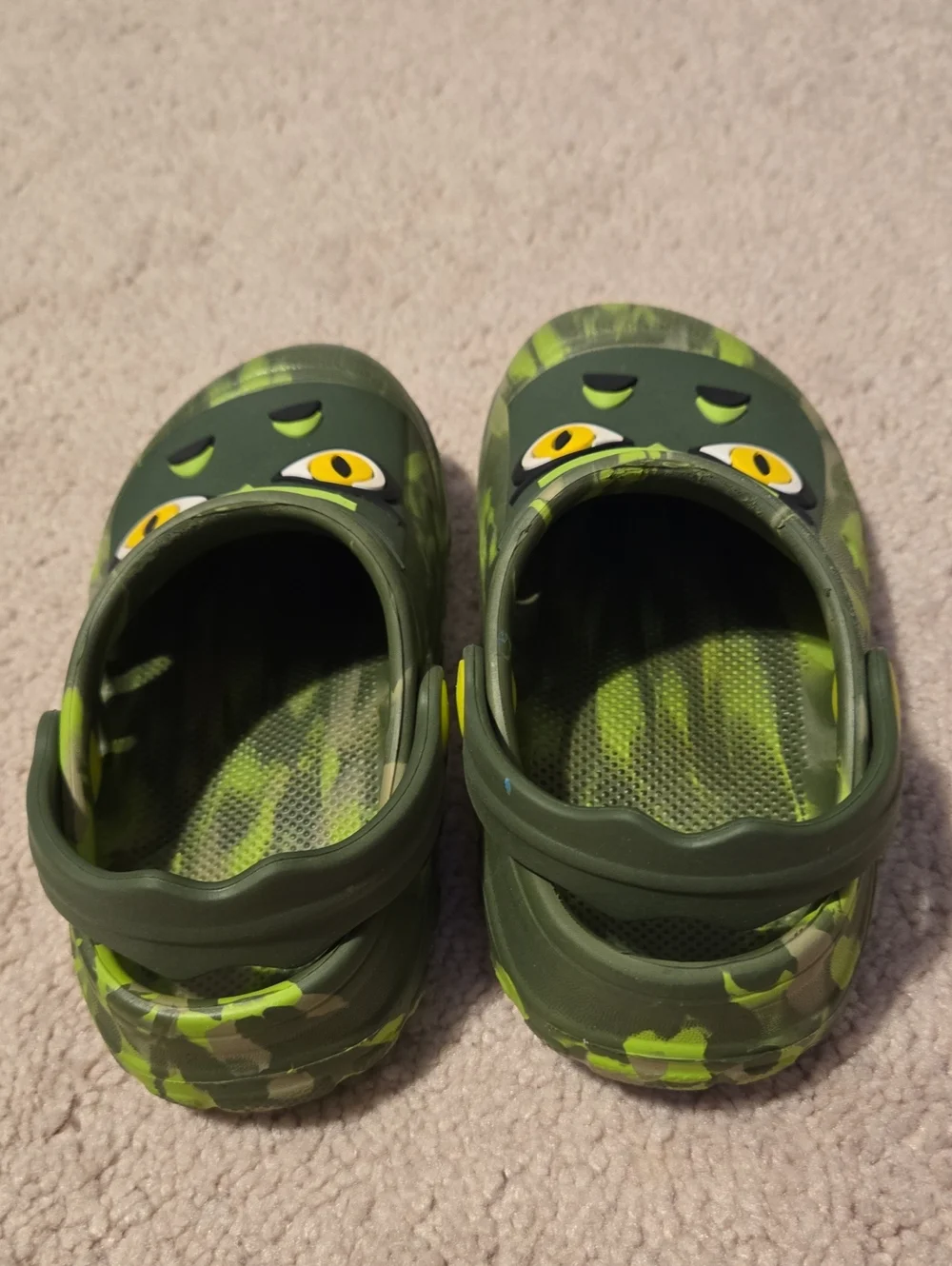 Kids Green Gator Clog Shoes - Fun Slip-On Footwear